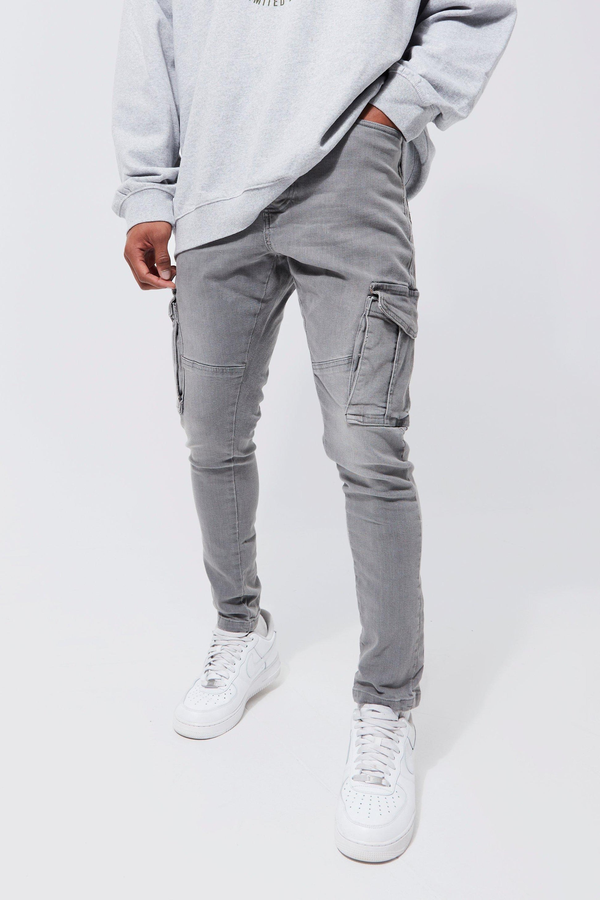 Men's Stretch Jeans Dark Blue - Fashinoza