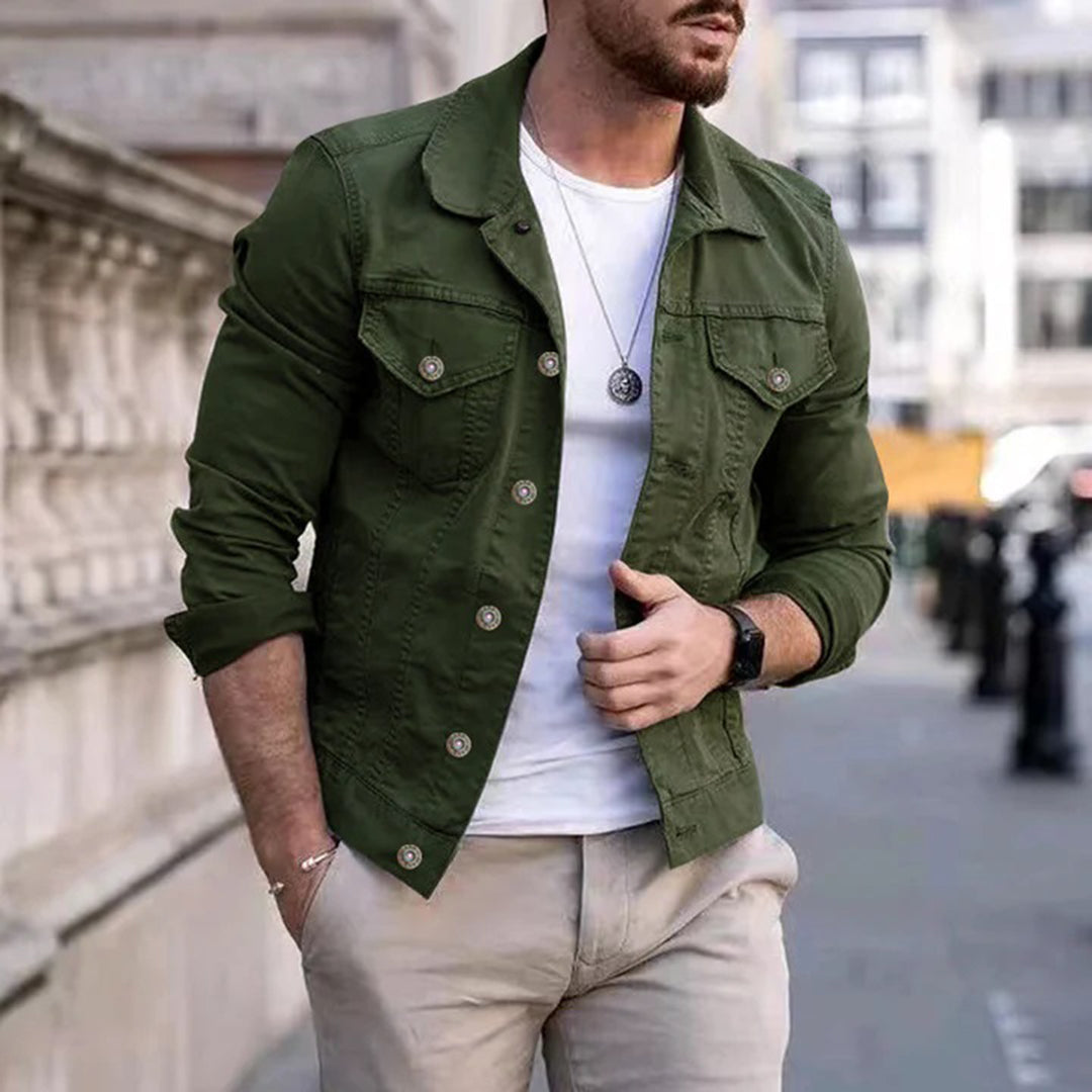 Men's Lightweight Spring Jacket Water Resistant Beige