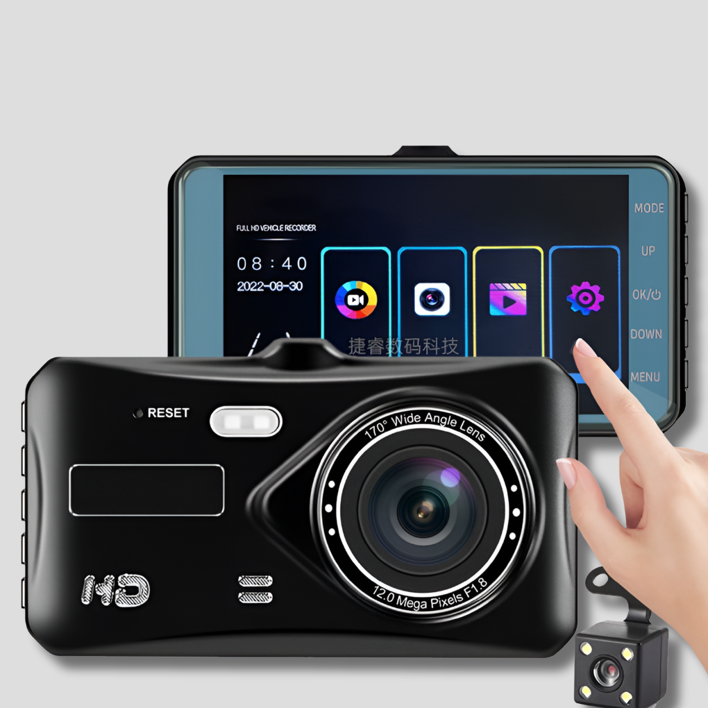 Wireless Dual Dash Cam Night Vision 170° Wide Angle - Fashinoza