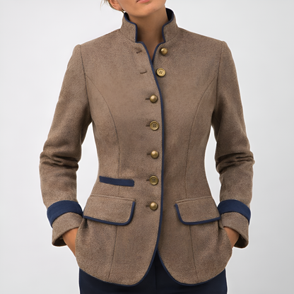 Women's Plain Color Jacket - Fashinoza