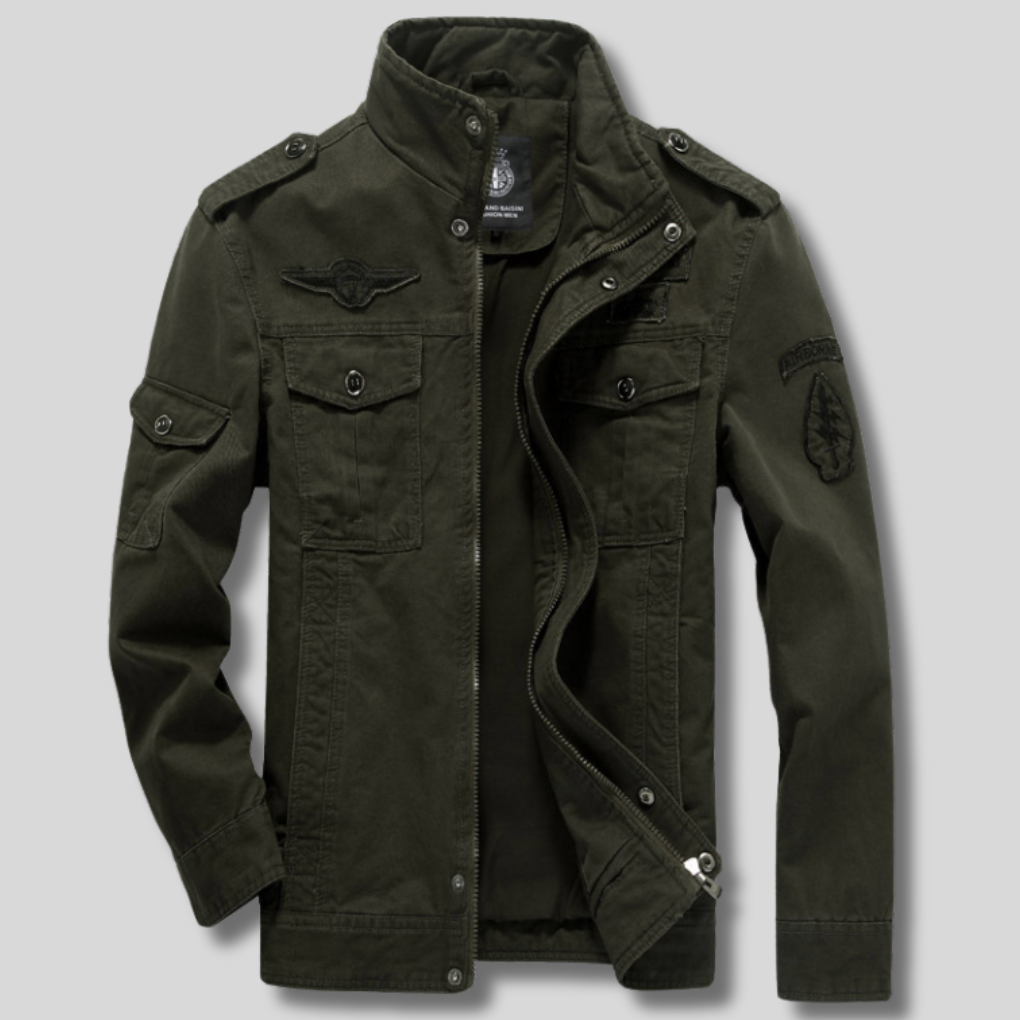 Men's Long Sleeve Biker Jacket Casual - Fashinoza