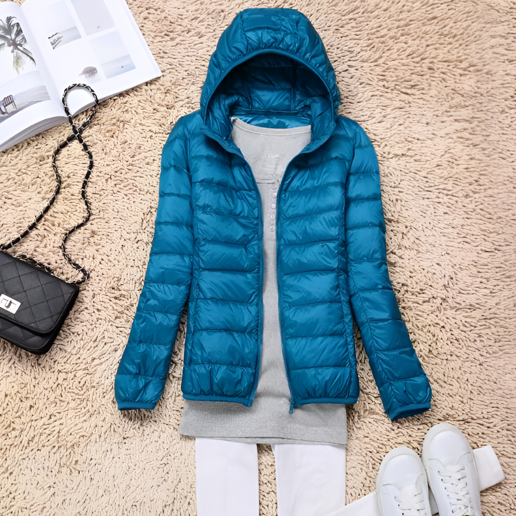 Women's Down Parka Coat Lightweight Packable Hood
