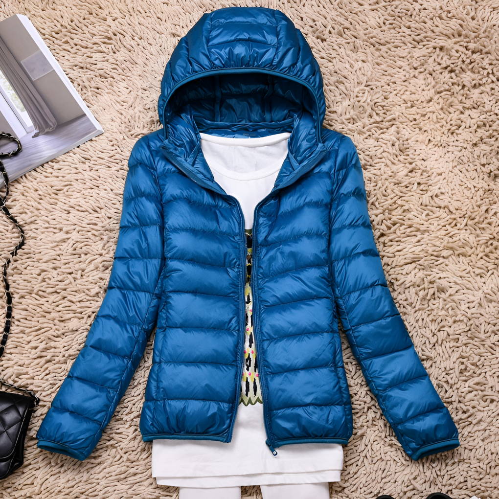 Women's Down Parka Coat Lightweight Packable Hooded