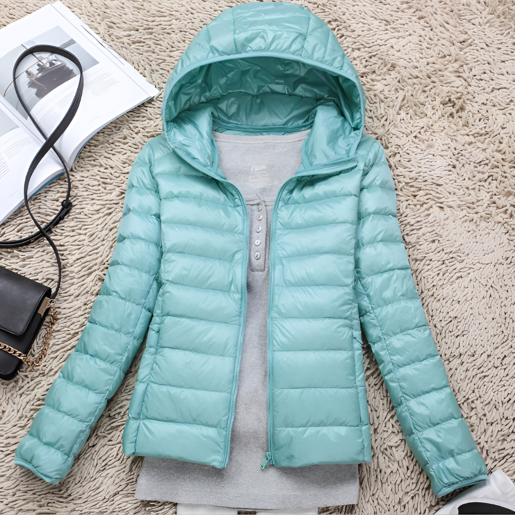 Women's Down Parka Coat Lightweight Packable Hood