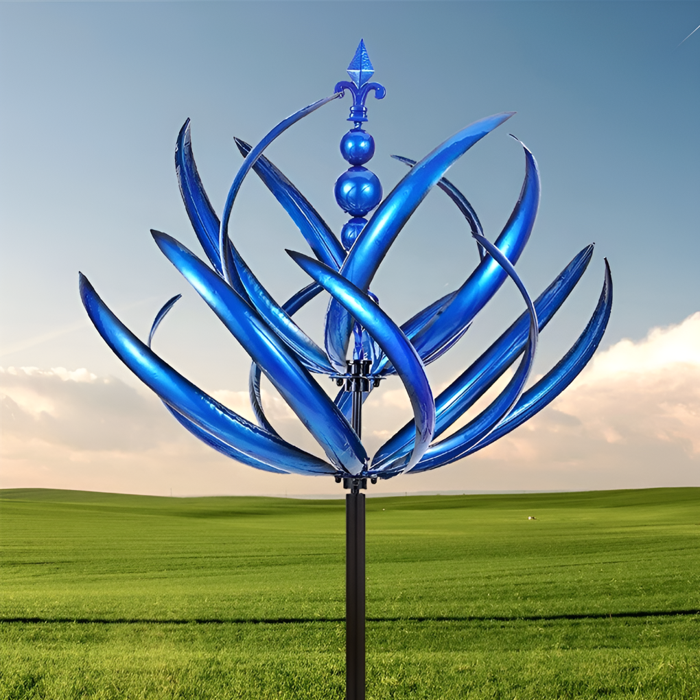 Kinetic Art Sculpture Wind Driven Metal