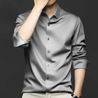 Men's Dress Shirt Wrinkle- Cotton