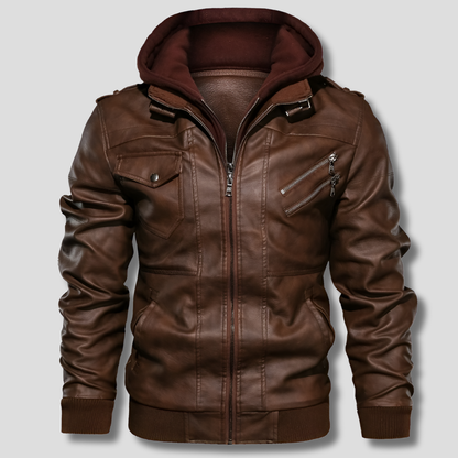 Men's Leather Jacket Classic Elevated Style