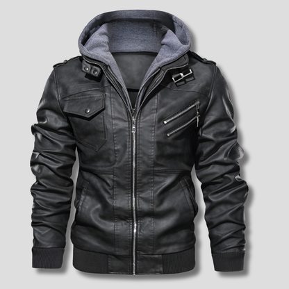 Men's Leather Jacket Classic Elevated Style - Fashinoza