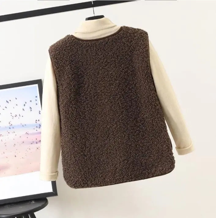 Stella | Women Cozy Sherpa Fleece Vest