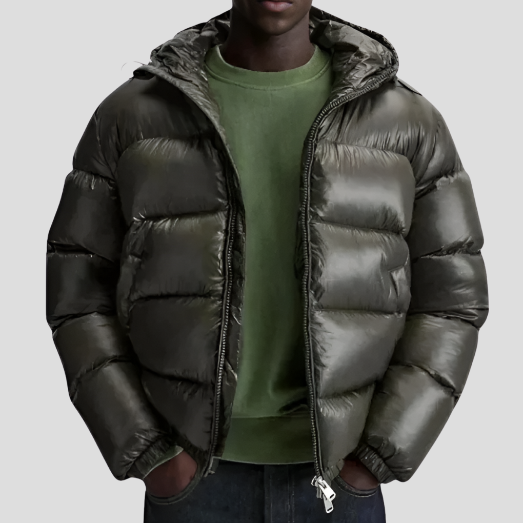 Men's Quilted Winter Parka Jacket