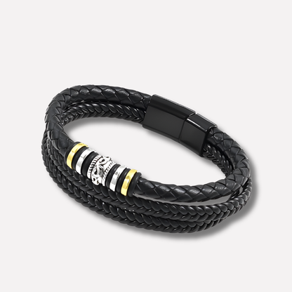Men's Leather Bracelet - Fashinoza