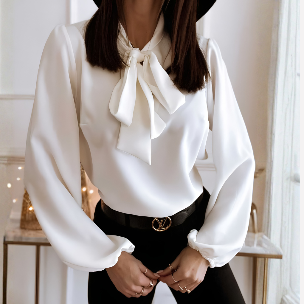 Women's Blouse with Bow Detail