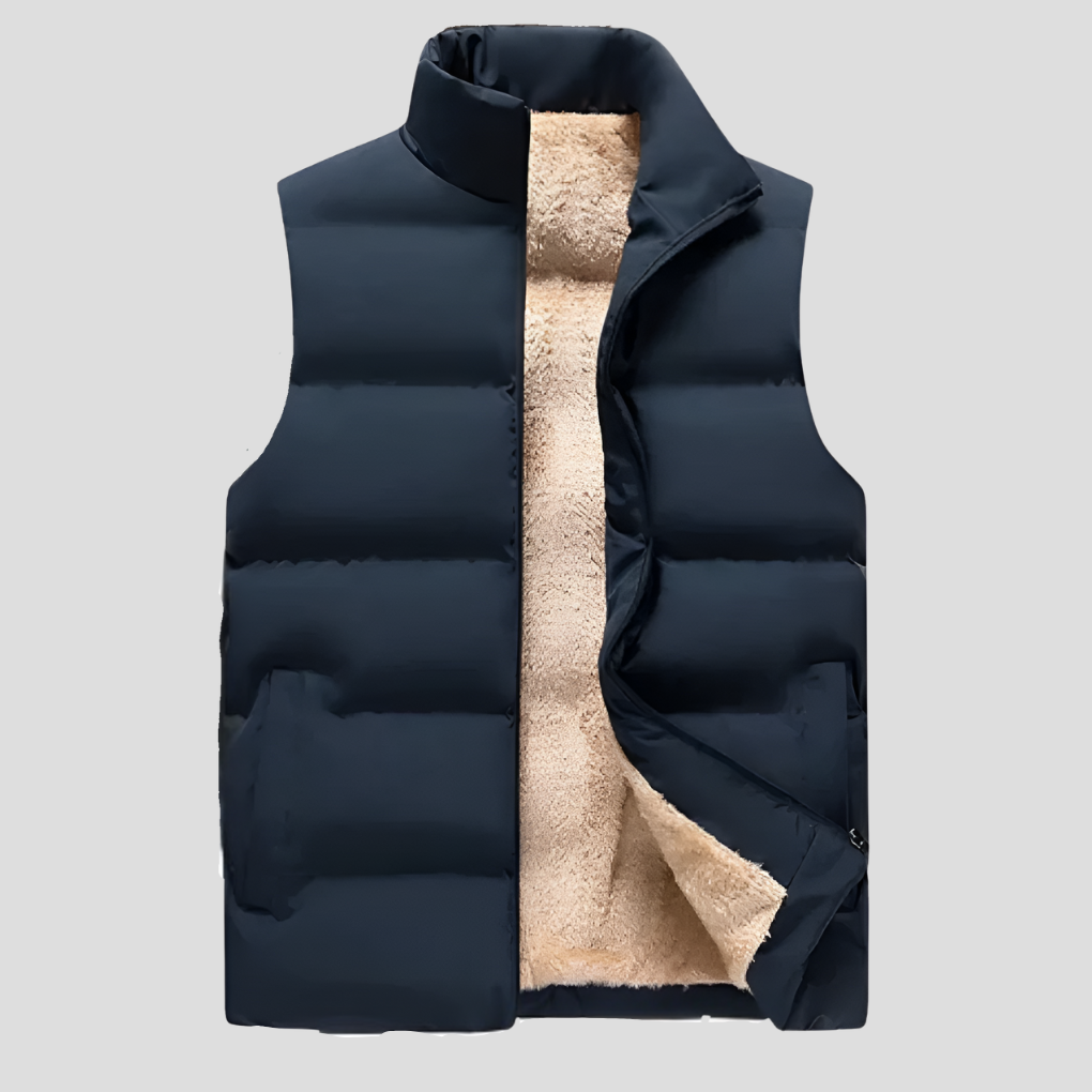 Men's Wool Blend Winter Vest - Fashinoza