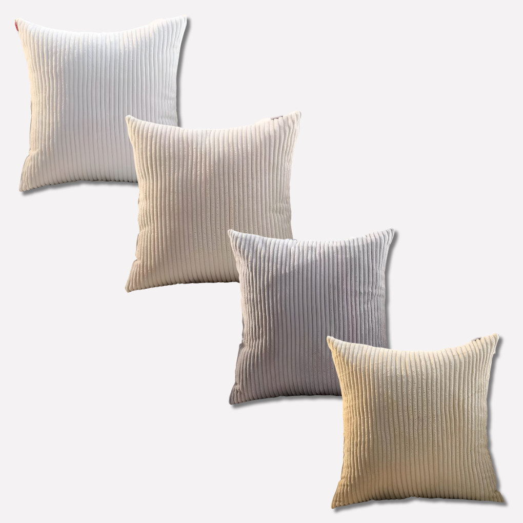 Bohemian Striped Throw Pillow Covers Set of 4 - Fashinoza