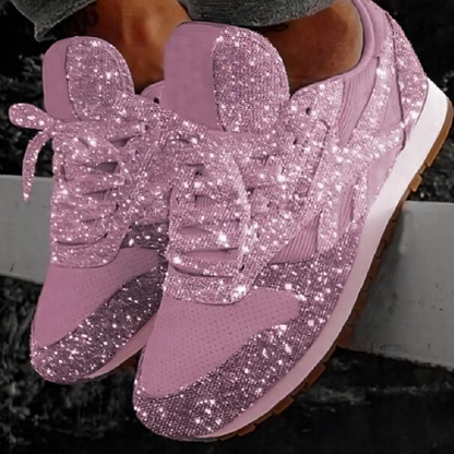 Women's Glitter Sneakers Chunky