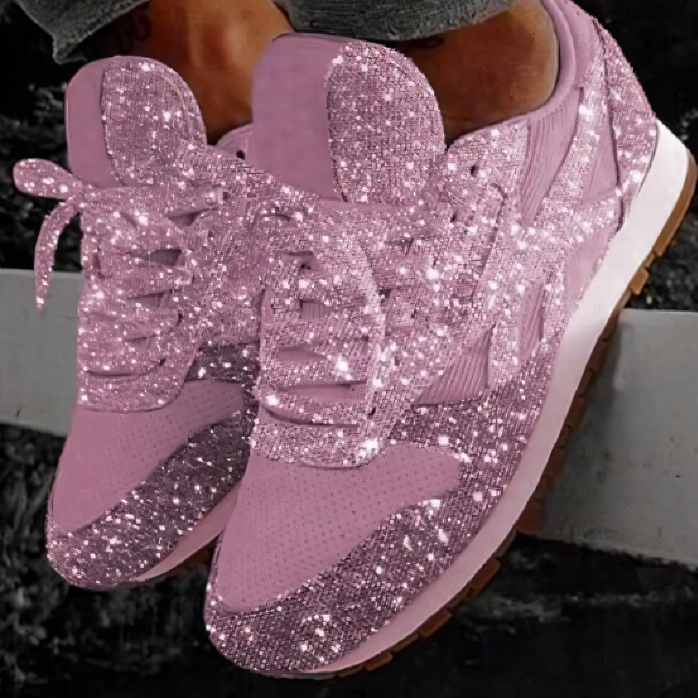 Women's Glitter Sneakers Chunky Style