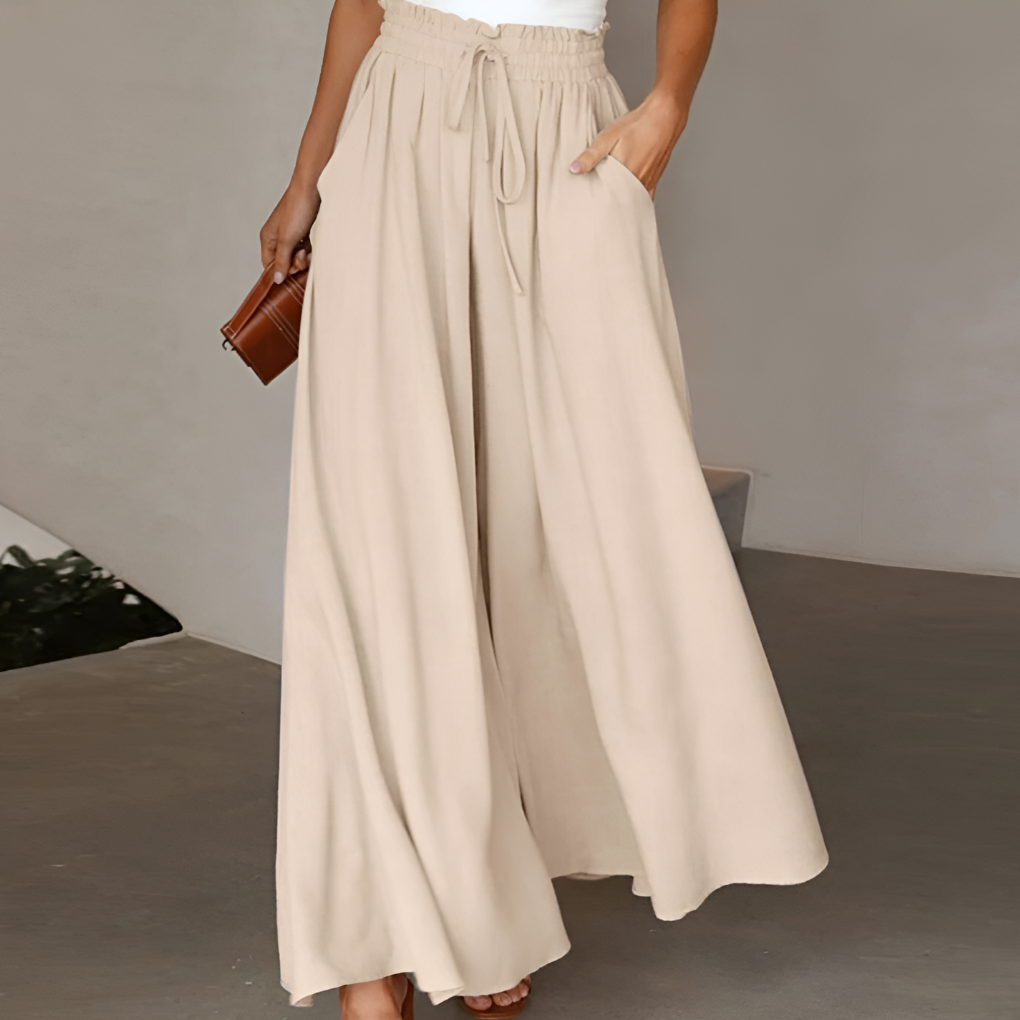 Elastic Waist Casual Skirt Pants