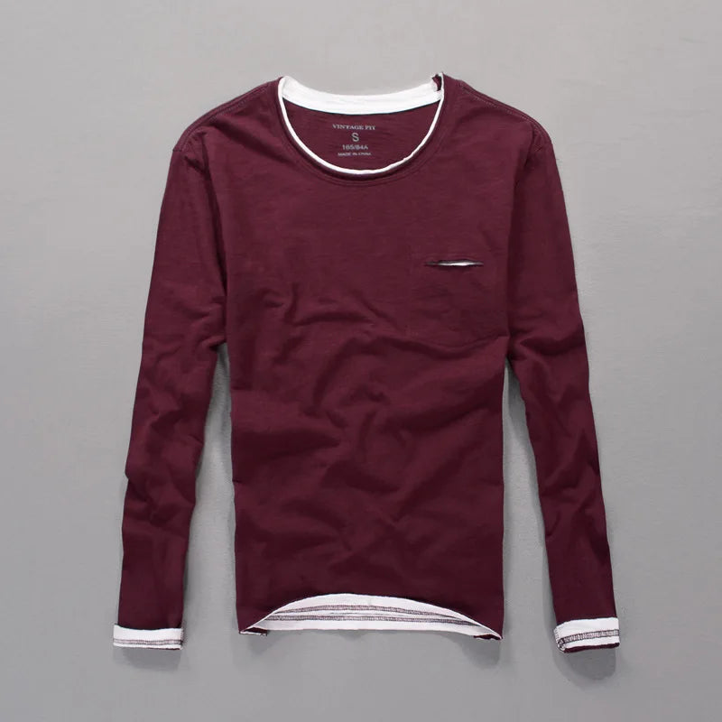 Hadrian Men's Cotton Henley Shirt