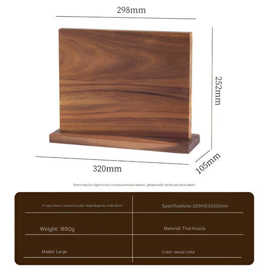 Magnetic Wooden Knife Block - Fashinoza