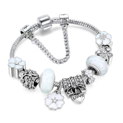 Women's Alloy Love Charm Bracelet