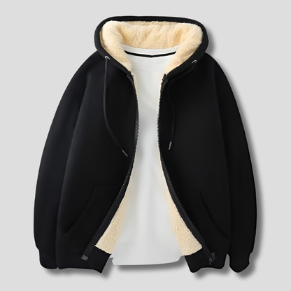 Men's Fleece Lined Hoodie Jacket
