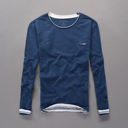 Hadrian Men's Cotton Henley Shirt - 
Fashinoza