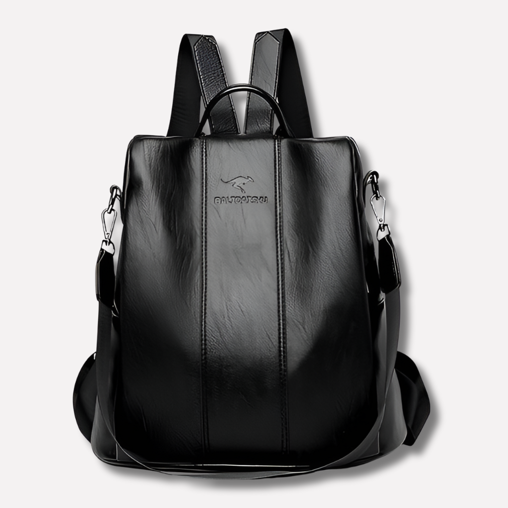 Women's Leather Anti-Theft Backpack Concealed Storage - Fashinoza