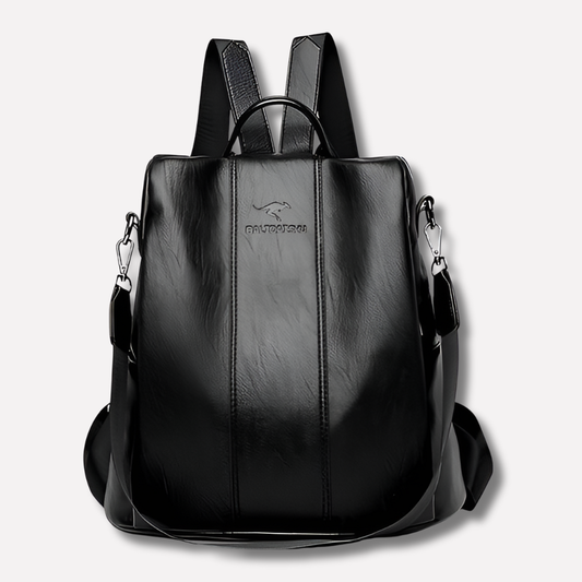 Women's Leather Anti-Theft Backpack Concealed Storage - Fashinoza