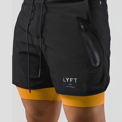 Men's 2-In-1 Sports Training Shorts - Fashinoza