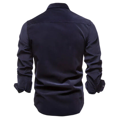 Men's Casual Button Down Shirt Cotton