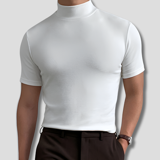Men's Breathable Turtleneck Sweater Shirt - Fashinoza