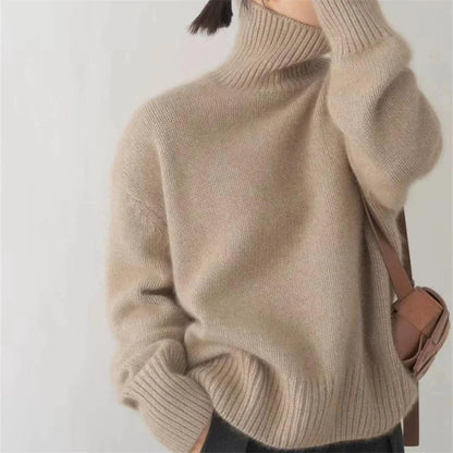 Pull Col Roulé Oversize en Cachemire Caliboot