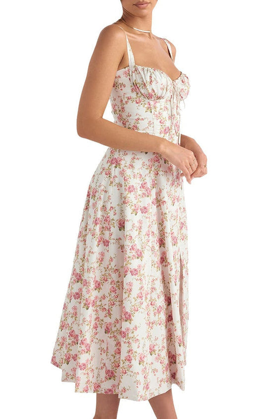 Women's Floral Waist Shaping Dress