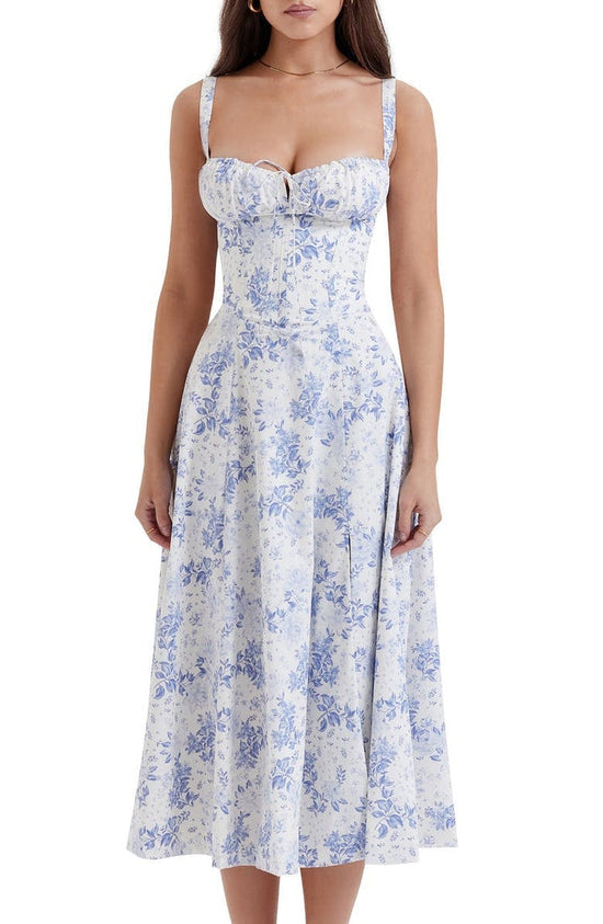 Women's Floral Waist Shaping Dress