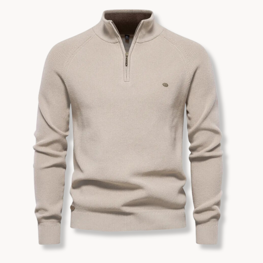 Michael | Men Spring Zip Neck Sweater