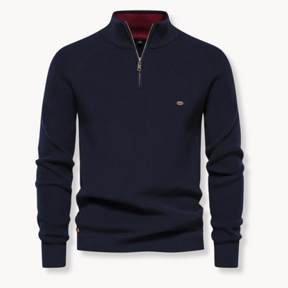 Michael | Men Spring Zip Neck Sweater