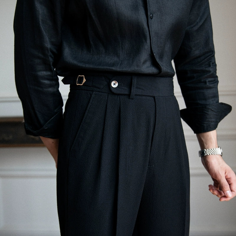 Benjamin | Men's Tailored Pleated Trousers