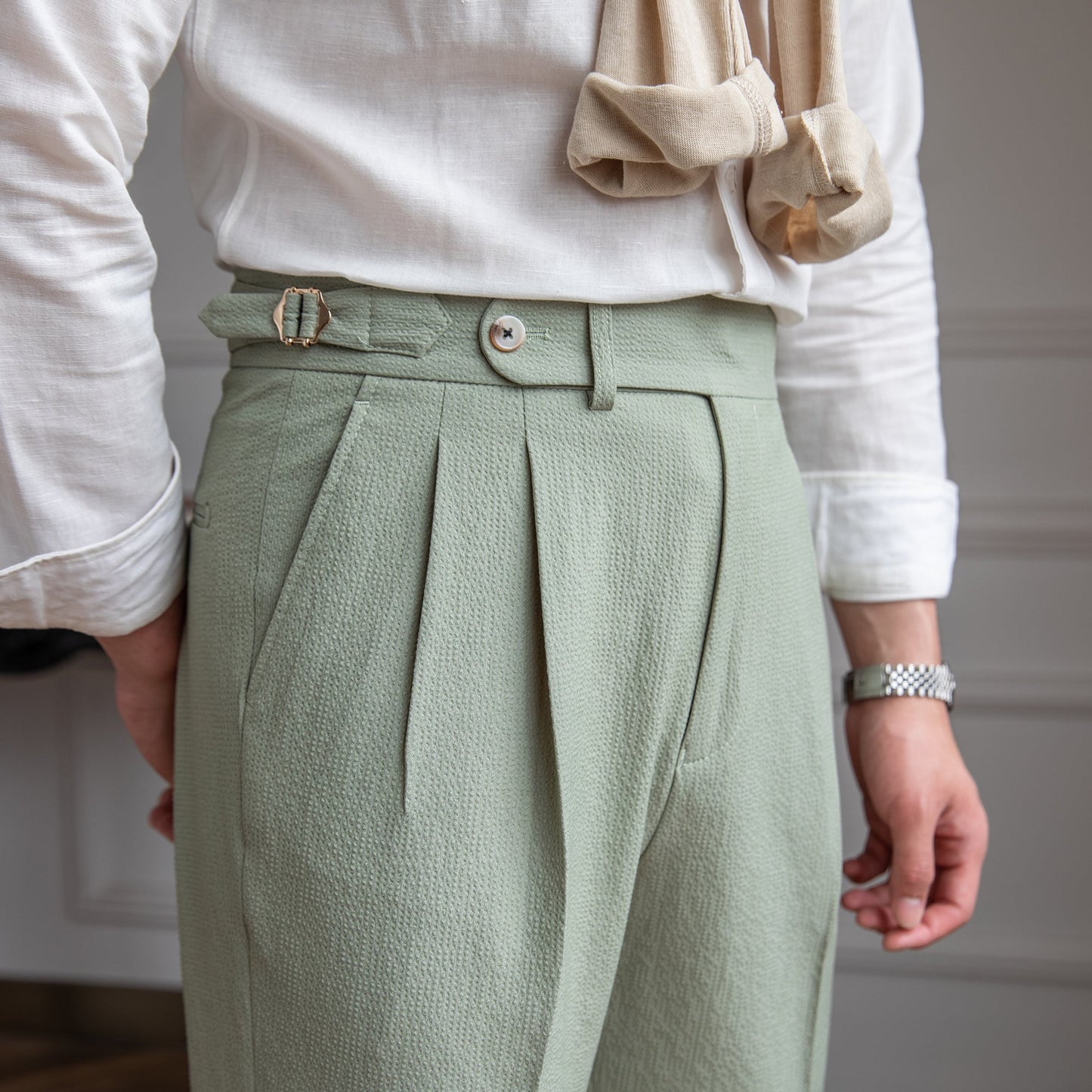 Benjamin | Men's Tailored Pleated Trousers