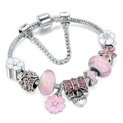 Women's Alloy Love Charm Bracelet