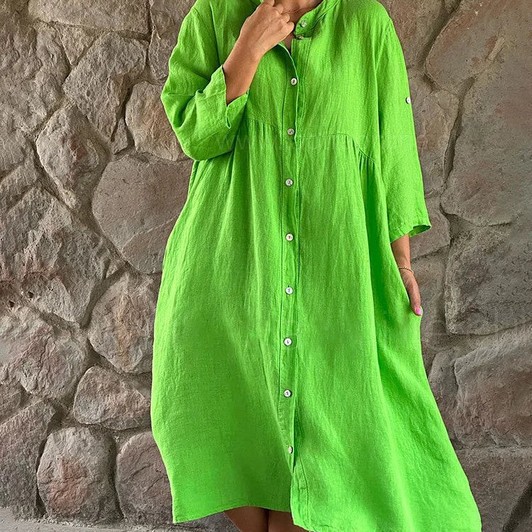 Women's Elegant Midi Dress Evening Flowy