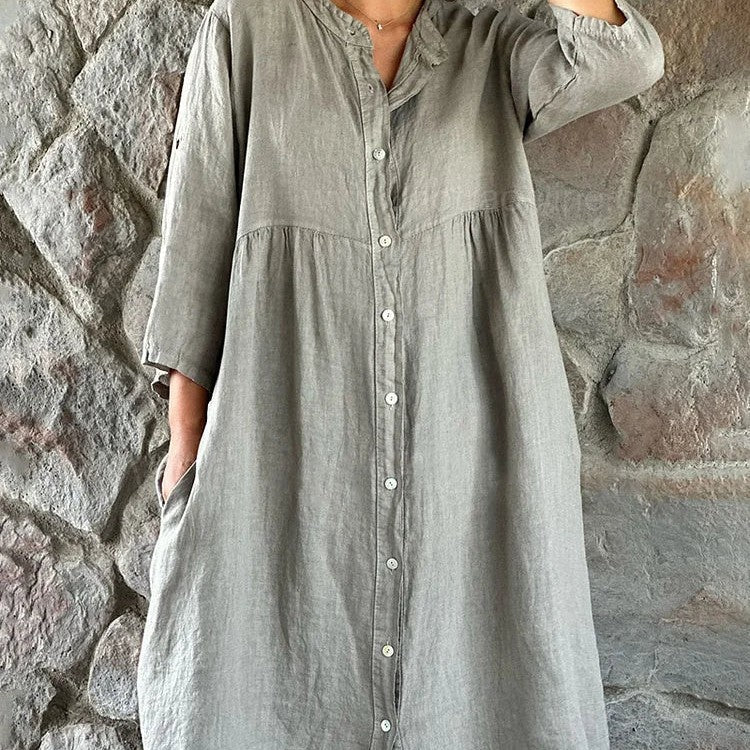 Women's Elegant Midi Dress Evening Flowy - Fashinoza