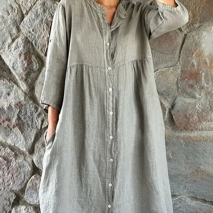 Women's Elegant Midi Dress Evening Flowy - Fashinoza