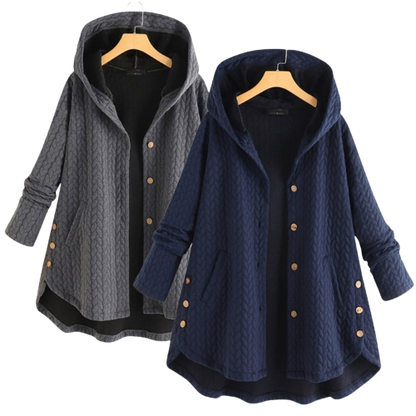 Women's Insulated Winter Jacket Warm Waterproof Black - Fashinoza