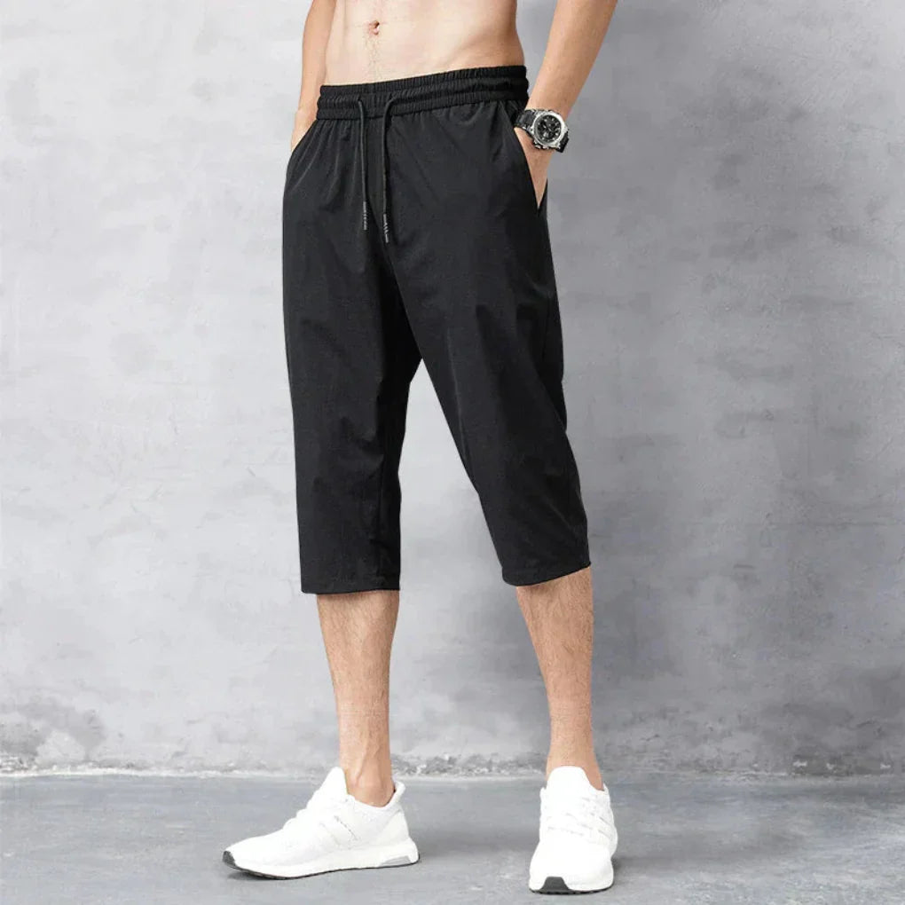 Men's Nylon Trekking Pants Quick-Drying Black