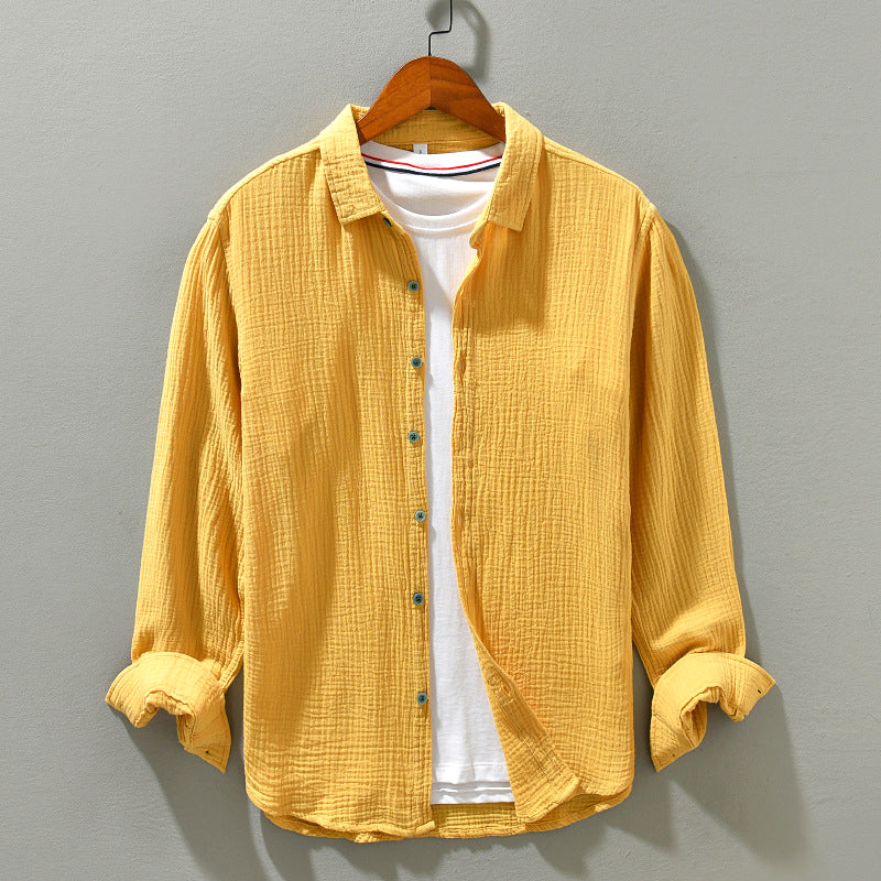 Men's Casual Shirt Breathable Fabric Comfortable - Fashinoza