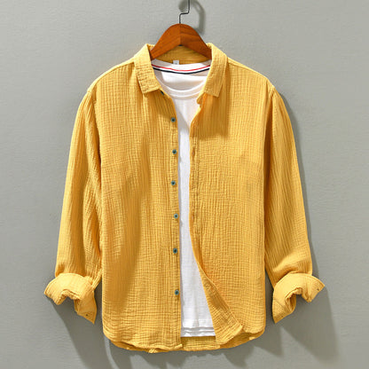 Men's Casual Shirt Breathable Fabric Comfortable - Fashinoza
