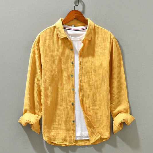 Men's Casual Shirt Breathable Fabric Comfortable - Fashinoza