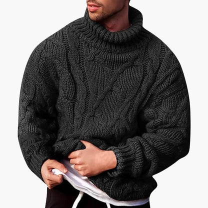 Men's Classic Turtleneck Sweater Pullover