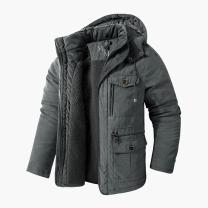 Men's Hooded Winter Jacket Outerwear - Fashinoza