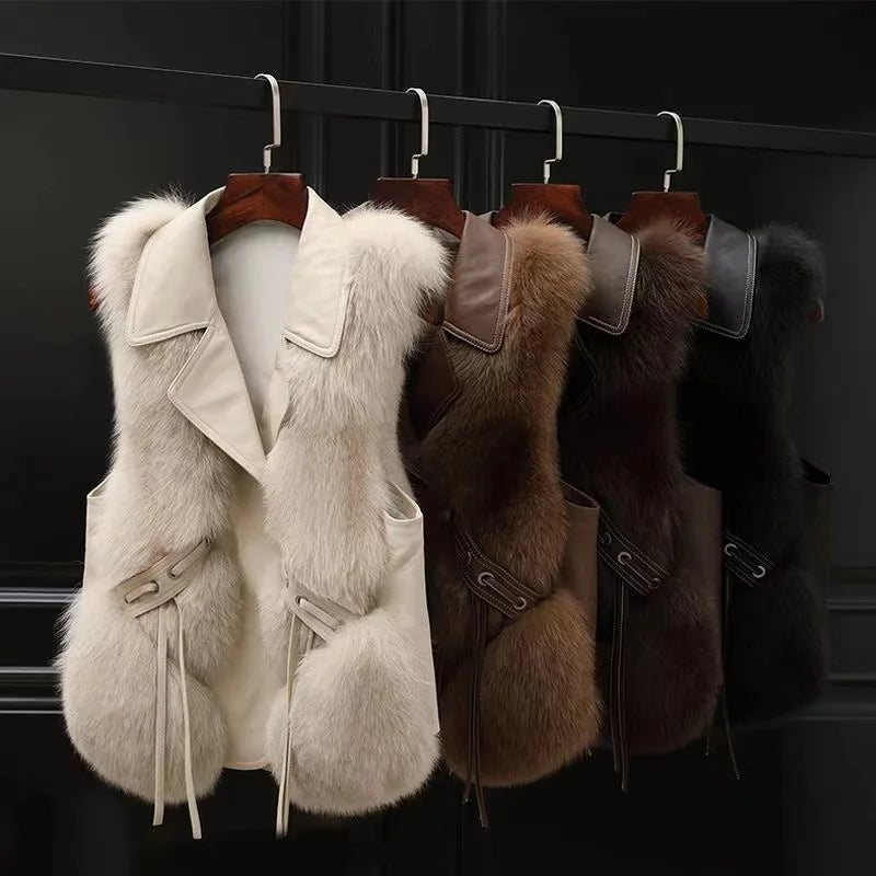 Lucia Fur Vest
